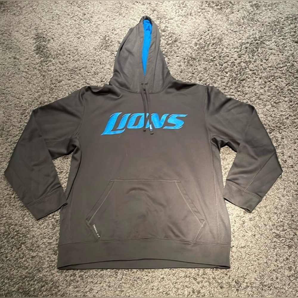 Detroit Lions NFL Nike Hoodie Grey